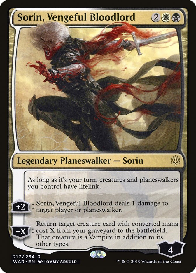 Sorin, Vengeful Bloodlord [War of the Spark] | A1Comics