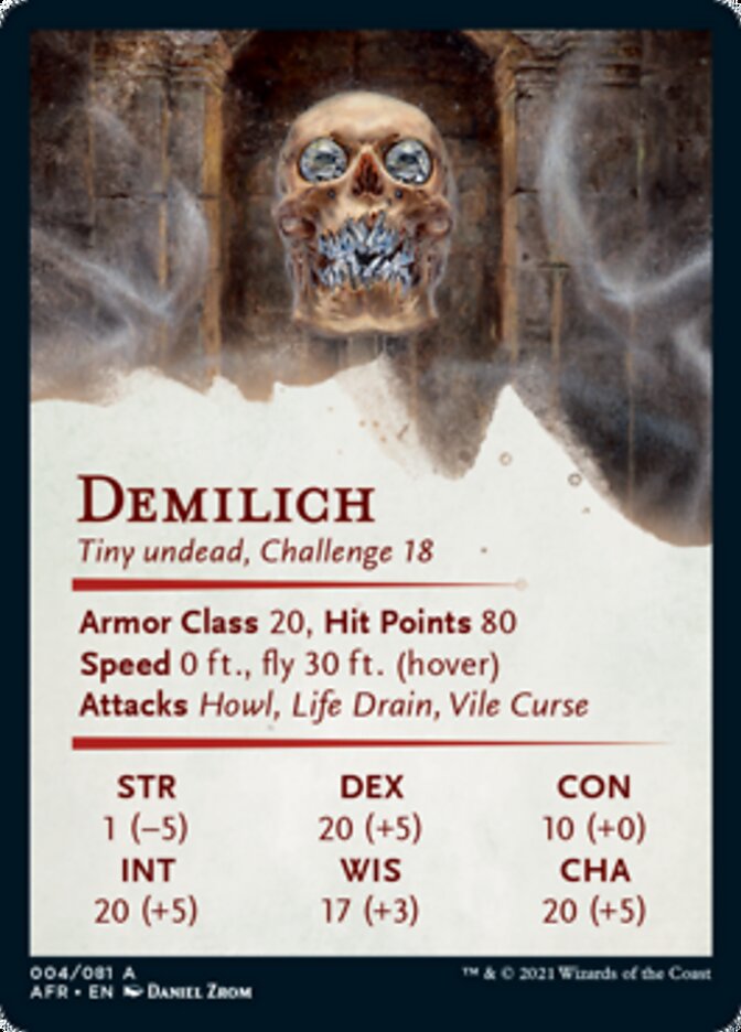 Demilich Art Card [Dungeons & Dragons: Adventures in the Forgotten Realms Art Series] | A1Comics