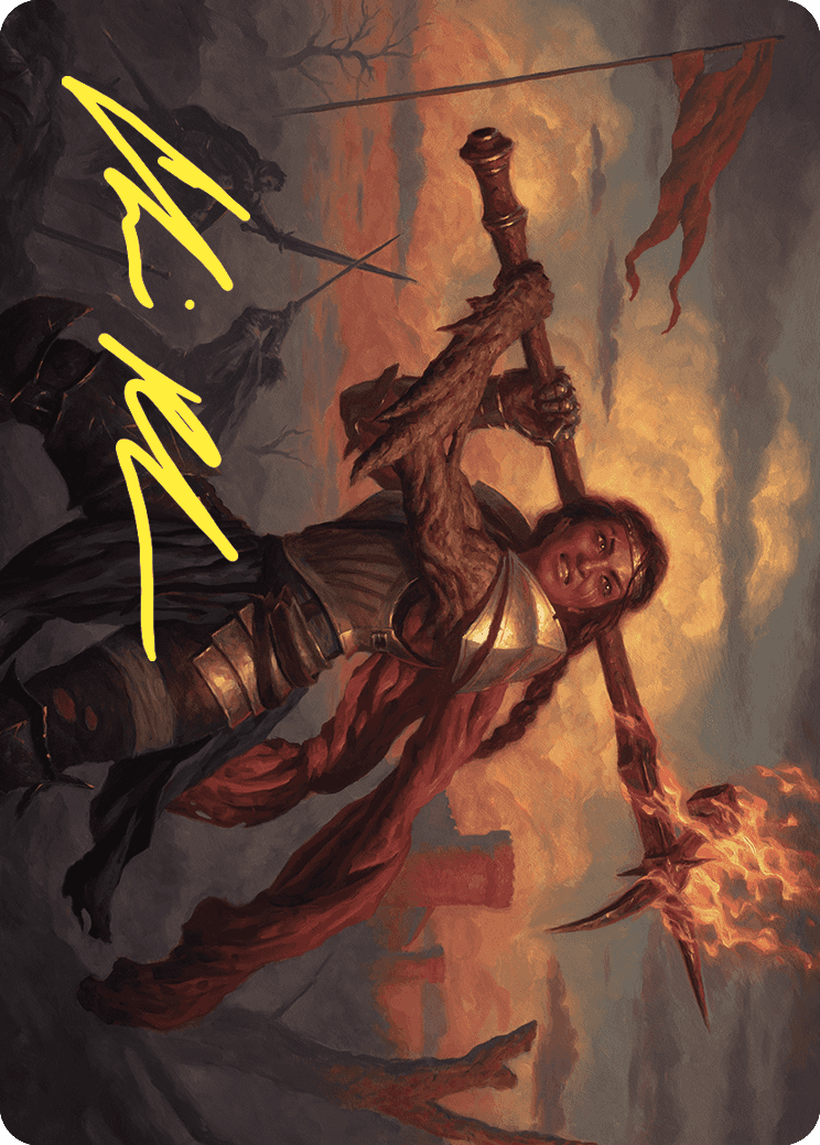 Imodane, the Pyrohammer Art Card (Gold-Stamped Signature) [Wilds of Eldraine Art Series] | A1Comics