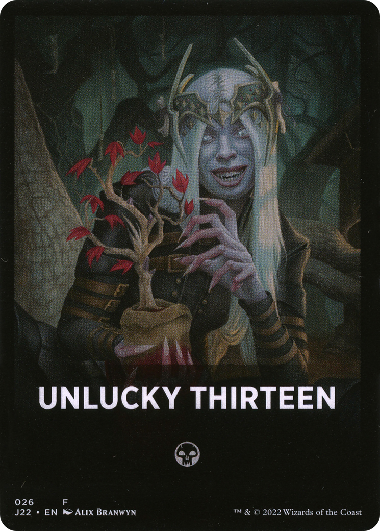 Unlucky Thirteen Theme Card [Jumpstart 2022 Front Cards] | A1Comics