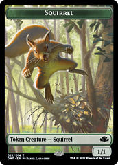 Zombie // Squirrel Double-Sided Token [Dominaria Remastered Tokens] | A1Comics