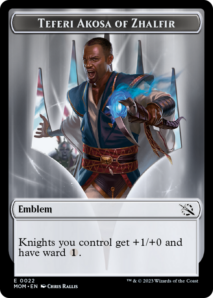 Teferi Akosa of Zhalfir Emblem [March of the Machine Tokens] | A1Comics