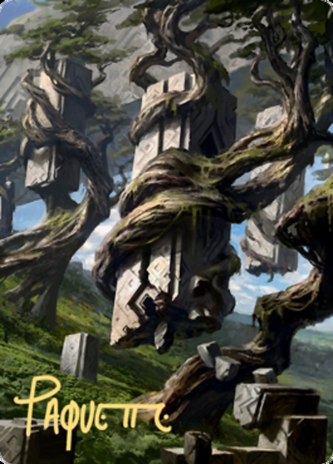 Forest 2 Art Card (Gold-Stamped Signature) [Zendikar Rising Art Series] | A1Comics