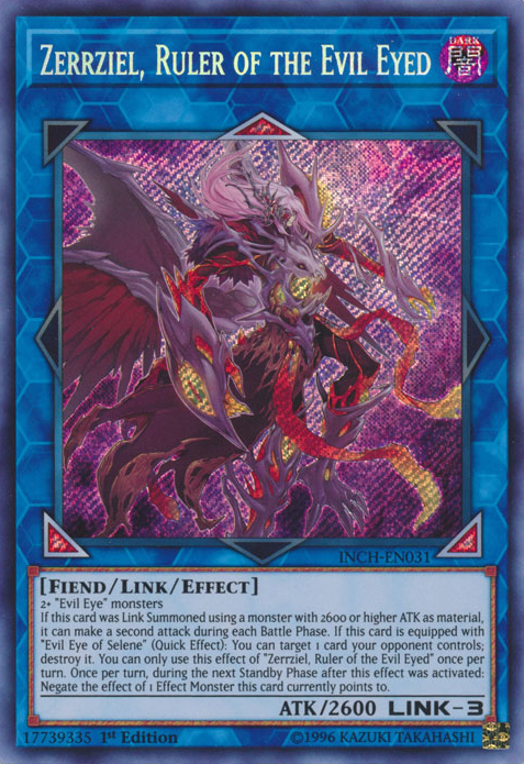 Zerrziel, Ruler of the Evil Eyed [INCH-EN031] Secret Rare | A1Comics