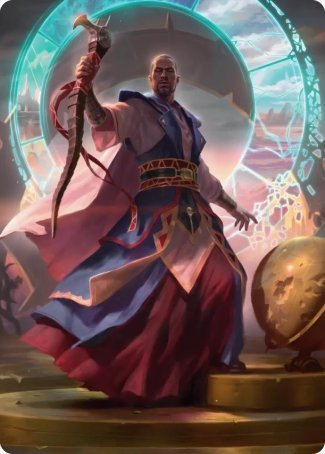 Teferi, Who Slows the Sunset Art Card [Innistrad: Midnight Hunt Art Series] | A1Comics