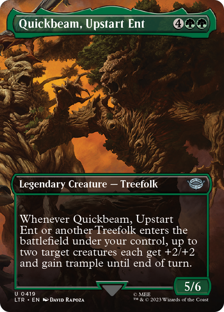 Quickbeam, Upstart Ent (Borderless Alternate Art) [The Lord of the Rings: Tales of Middle-Earth] | A1Comics