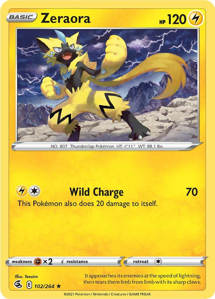 Zeraora (102/264) [Sword & Shield: Fusion Strike] | A1Comics