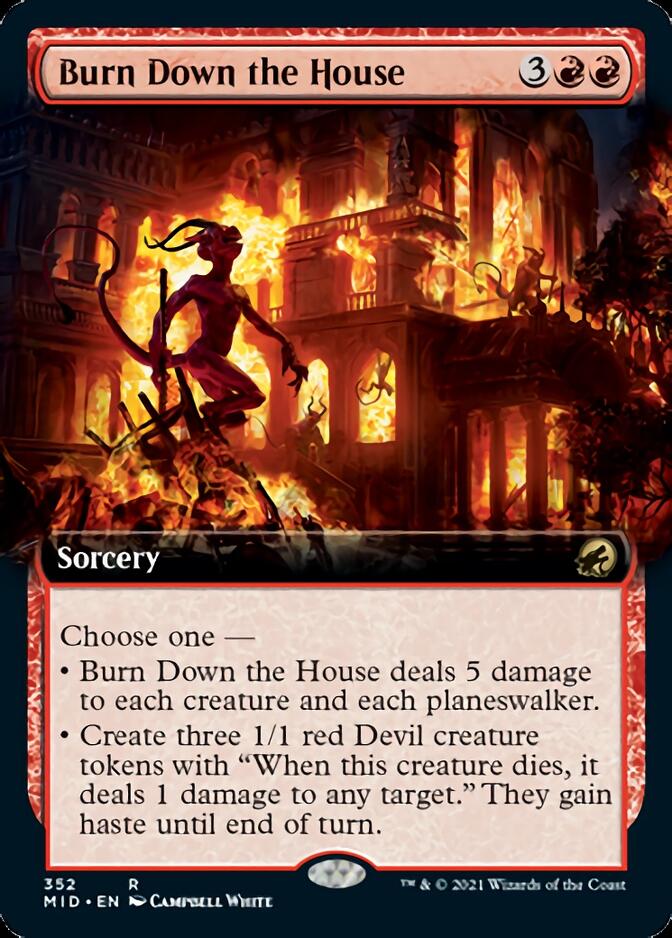 Burn Down the House (Extended Art) [Innistrad: Midnight Hunt] | A1Comics