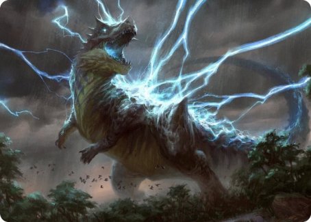 Thrasta, Tempest's Roar Art Card (41) [Modern Horizons 2 Art Series] | A1Comics