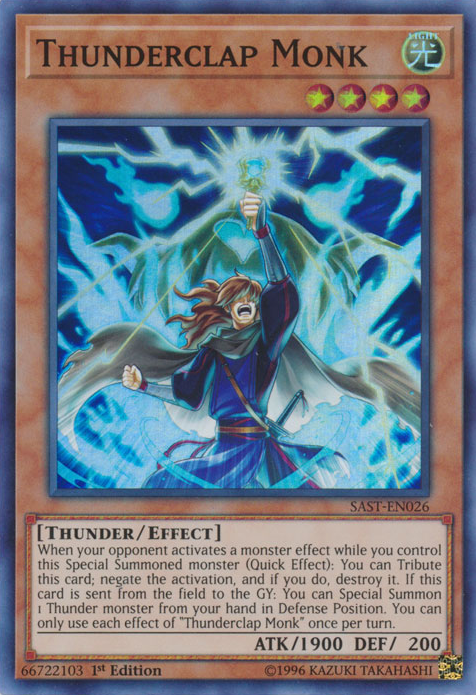 Thunderclap Monk [SAST-EN026] Super Rare | A1Comics