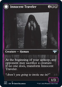 Innocent Traveler // Malicious Invader [Innistrad: Double Feature] | A1Comics