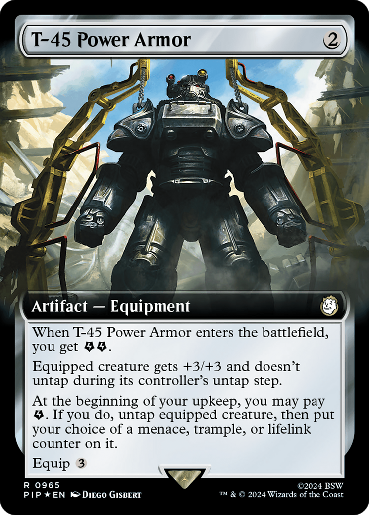 T-45 Power Armor (Extended Art) (Surge Foil) [Fallout] | A1Comics