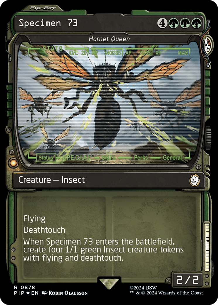 Specimen 73 - Hornet Queen (Showcase) (Surge Foil) [Fallout] | A1Comics