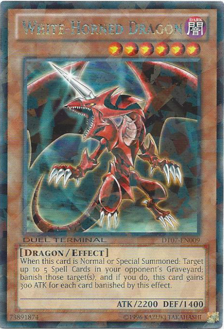 White-Horned Dragon [DT07-EN009] Rare | A1Comics