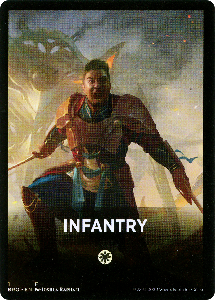 Infantry Theme Card [The Brothers' War Tokens] | A1Comics