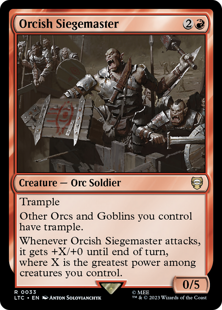 Orcish Siegemaster [The Lord of the Rings: Tales of Middle-Earth Commander] | A1Comics