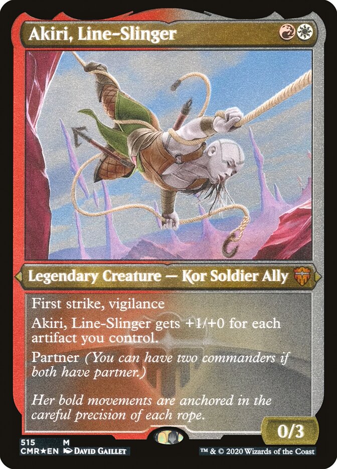 Akiri, Line-Slinger (Etched) [Commander Legends] | A1Comics