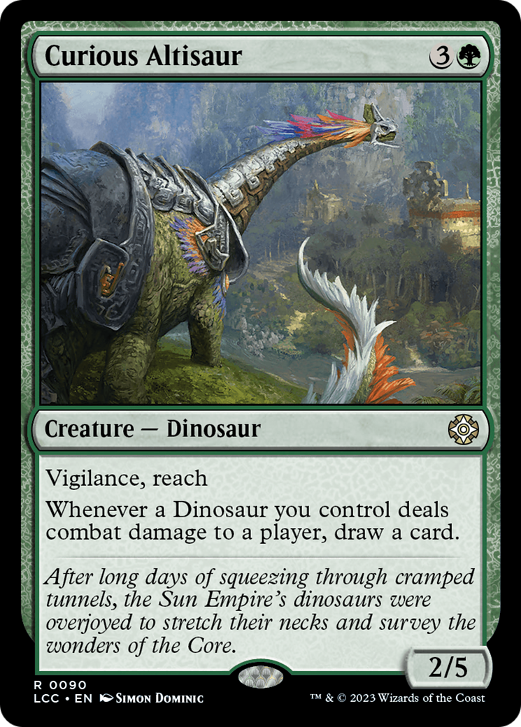 Curious Altisaur [The Lost Caverns of Ixalan Commander] | A1Comics