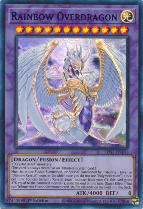 Rainbow Overdragon (Purple) [LDS1-EN101] Ultra Rare | A1Comics