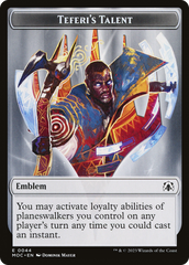 Elemental (02) // Teferi's Talent Emblem Double-Sided Token [March of the Machine Commander Tokens] | A1Comics