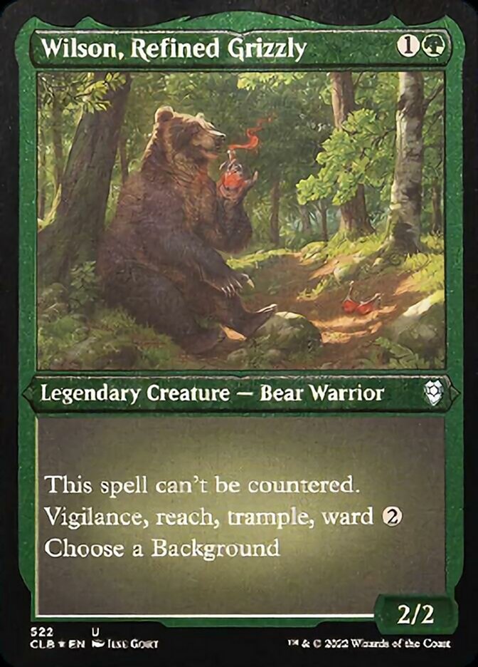 Wilson, Refined Grizzly (Foil Etched) [Commander Legends: Battle for Baldur's Gate] | A1Comics