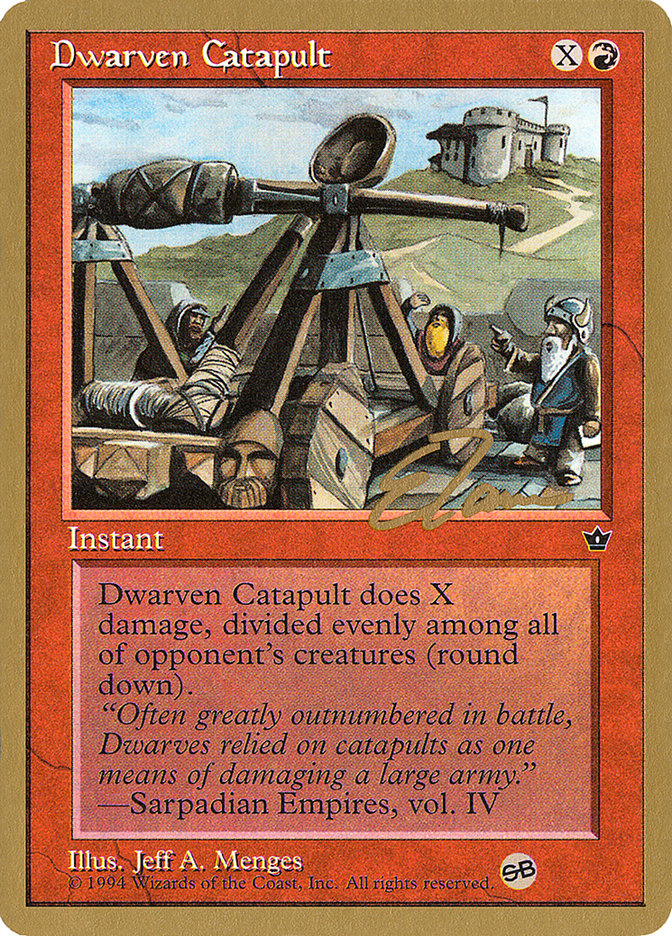 Dwarven Catapult (Eric Tam) (SB) [Pro Tour Collector Set] | A1Comics