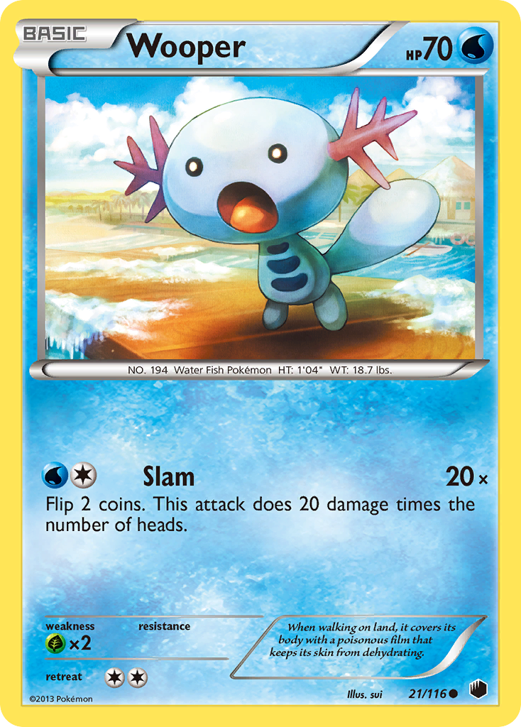 Wooper (21/116) [Black & White: Plasma Freeze] | A1Comics