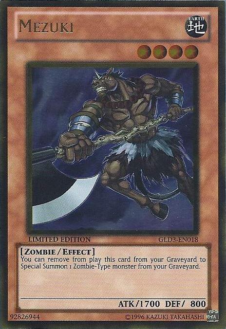 Mezuki [GLD3-EN018] Gold Rare | A1Comics