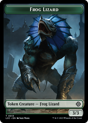 Frog Lizard // Merfolk (0003) Double-Sided Token [The Lost Caverns of Ixalan Commander Tokens] | A1Comics