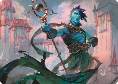 Haughty Djinn Art Card [Dominaria United Art Series] | A1Comics