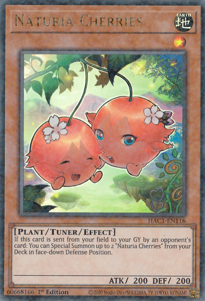 Naturia Cherries (Duel Terminal) [HAC1-EN116] Parallel Rare | A1Comics