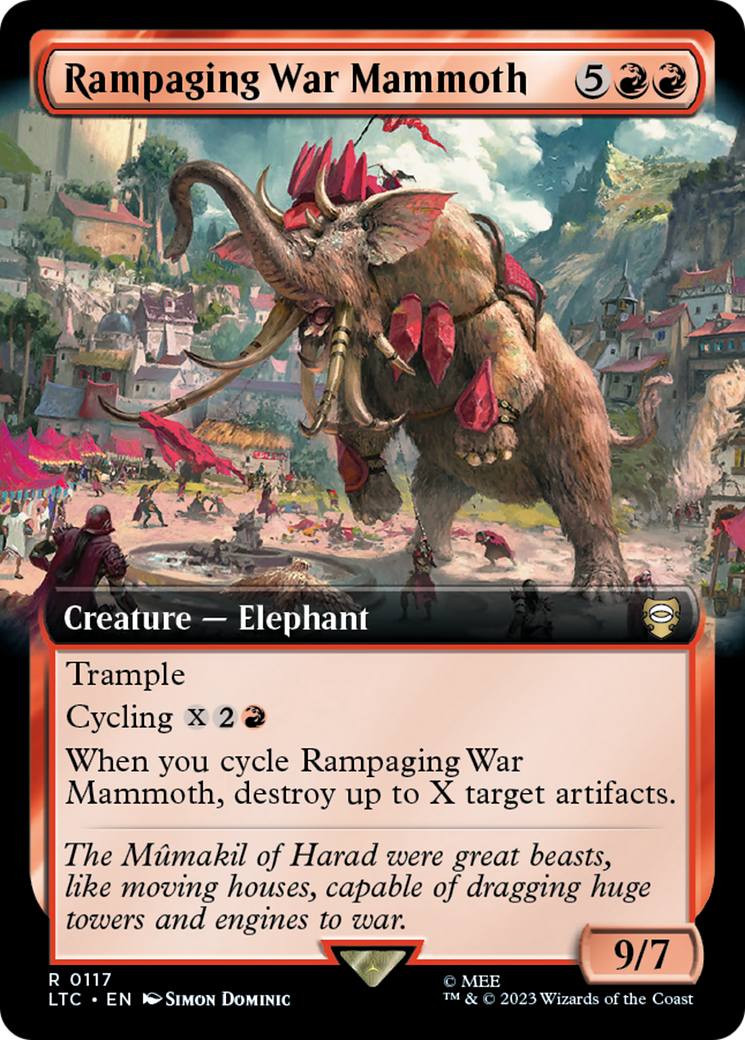 Rampaging War Mammoth (Extended Art) [The Lord of the Rings: Tales of Middle-Earth Commander] | A1Comics