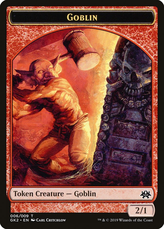 Dragon // Goblin Double-Sided Token [Ravnica Allegiance Guild Kit Tokens] | A1Comics