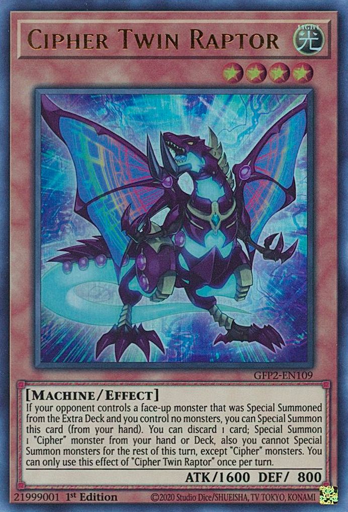 Cipher Twin Raptor [GFP2-EN109] Ultra Rare | A1Comics