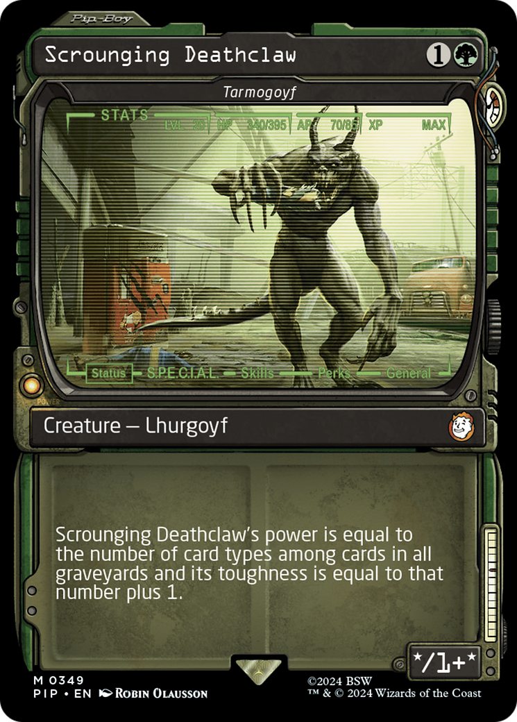 Scrounging Deathclaw - Tarmogoyf (Showcase) [Fallout] | A1Comics