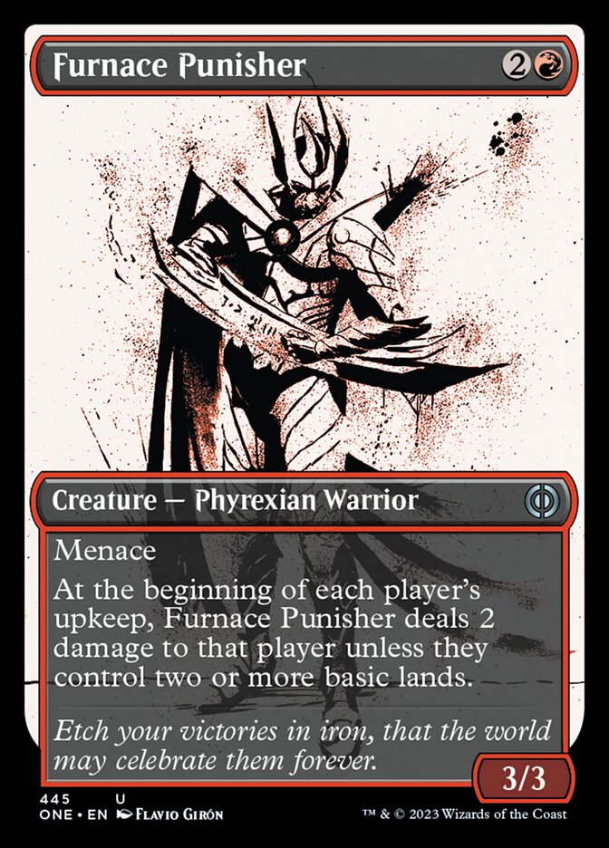 Furnace Punisher (Showcase Ichor Step-and-Compleat Foil) [Phyrexia: All Will Be One] | A1Comics