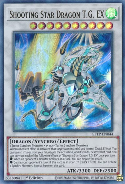 Shooting Star Dragon T.G. EX [GFTP-EN044] Ultra Rare | A1Comics