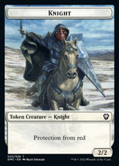 Zombie Knight // Knight Double-Sided Token [Dominaria United Commander Tokens] | A1Comics