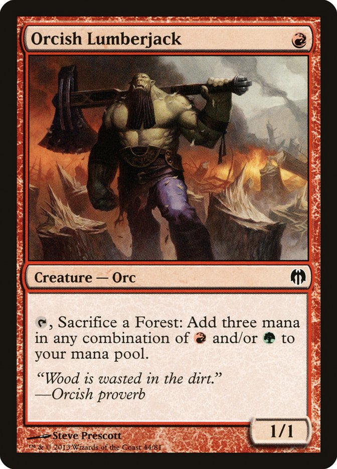 Orcish Lumberjack [Duel Decks: Heroes vs. Monsters] | A1Comics