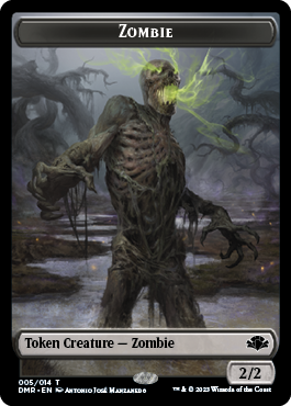 Zombie // Elemental Double-Sided Token [Dominaria Remastered Tokens] | A1Comics