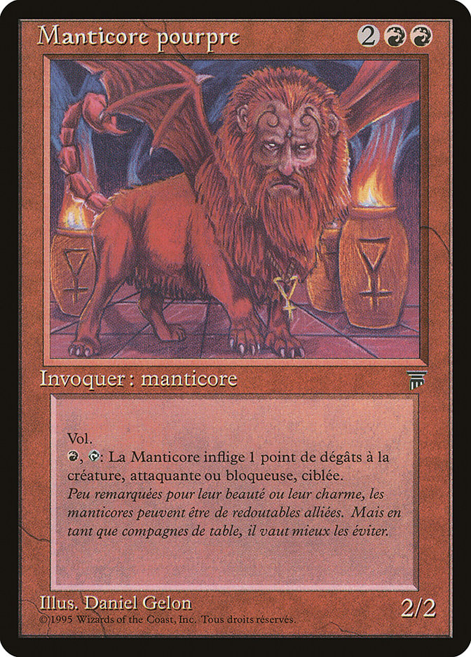 Crimson Manticore (French) - "Manticore pourpre" [Renaissance] | A1Comics