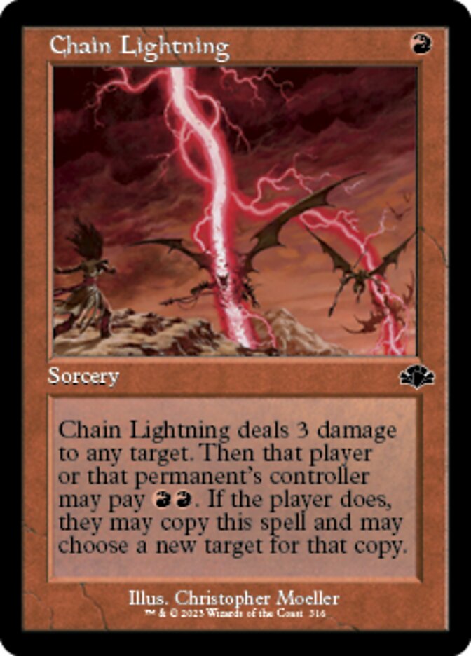 Chain Lightning (Retro) [Dominaria Remastered] | A1Comics