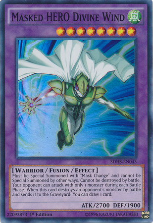 Masked Hero Divine Wind [SDHS-EN043] Super Rare | A1Comics