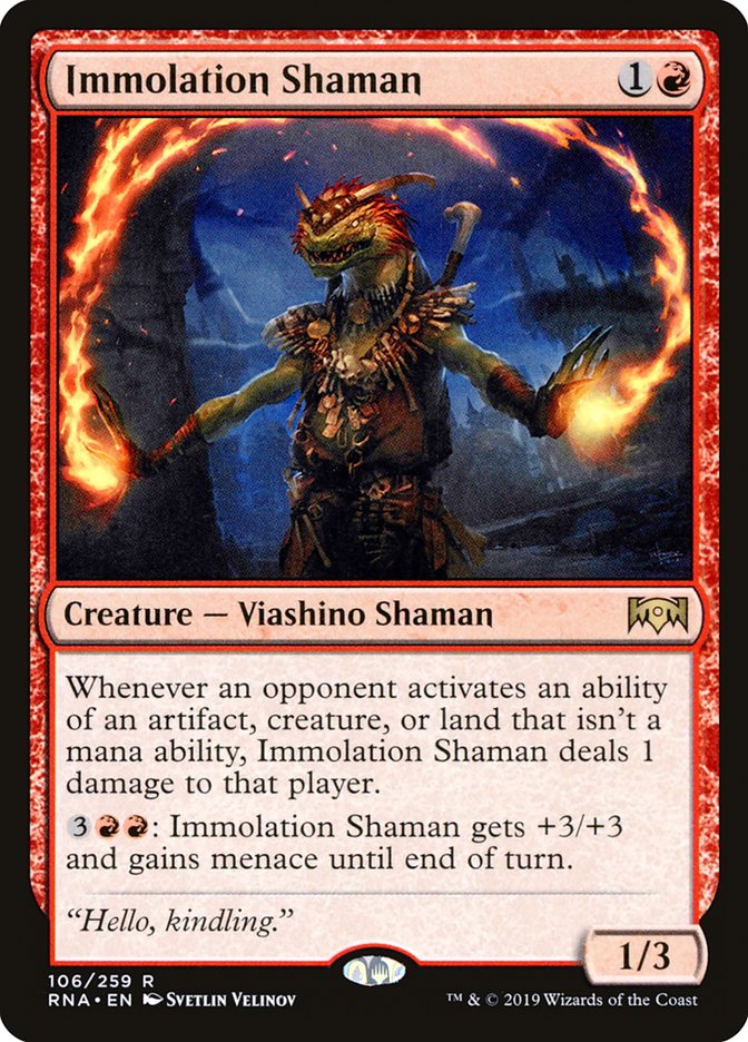 Immolation Shaman [Ravnica Allegiance] | A1Comics