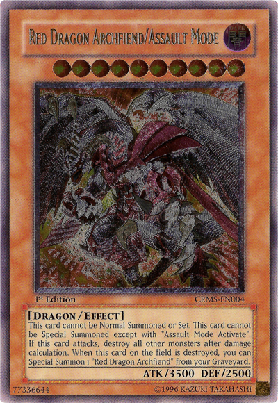 Red Dragon Archfiend/Assault Mode [CRMS-EN004] Ultimate Rare | A1Comics