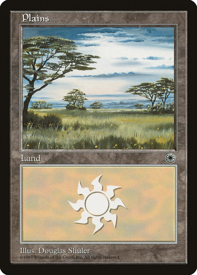 Plains (Yellow Flowers in Grass / Long Dark Cloud in Center) [Portal] | A1Comics