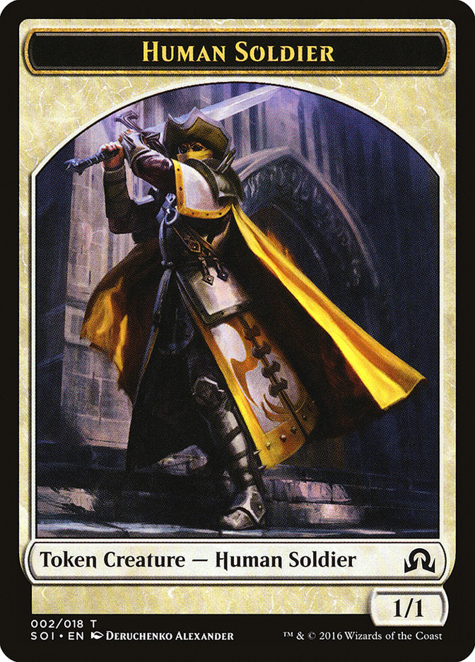 Human Soldier Token [Shadows over Innistrad Tokens] | A1Comics