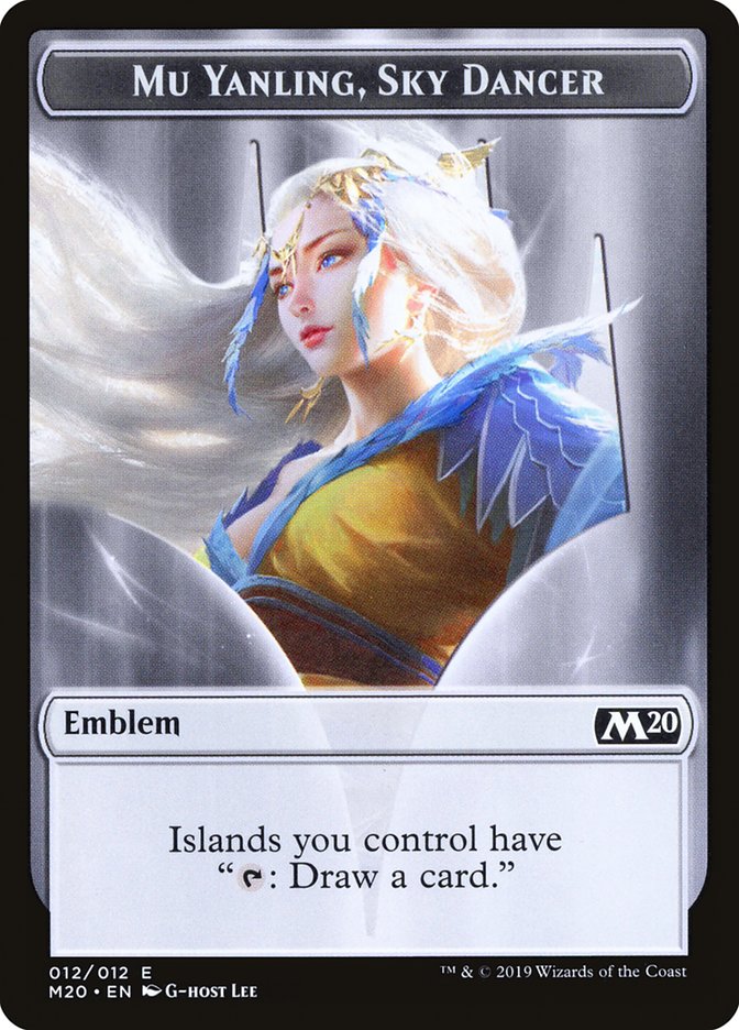 Mu Yanling, Sky Dancer Emblem [Core Set 2020 Tokens] | A1Comics