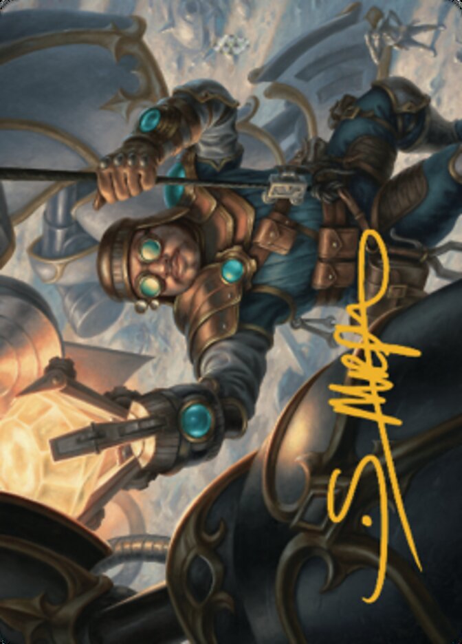 Powerstone Engineer Art Card (Gold-Stamped Signature) [The Brothers' War Art Series] | A1Comics