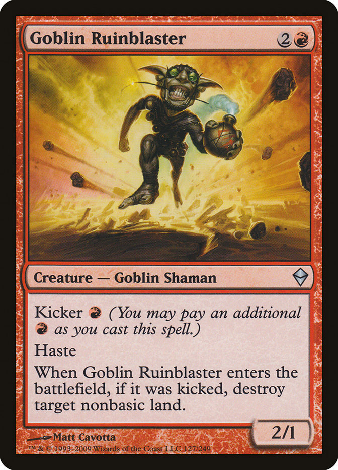 Goblin Ruinblaster [Zendikar] | A1Comics